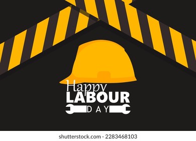Happy Labor Day banner. 1st May. Design template. Vector illustration