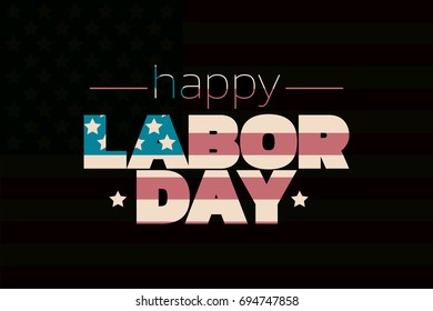 Happy Labor Day Banner Stock Vector (Royalty Free) 694747858 | Shutterstock