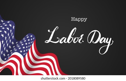 Happy Labor Day banner. 6st September. Design template. Vector illustration