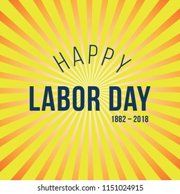 Happy Labor day banner, american  background. Design template. Vector illustration
