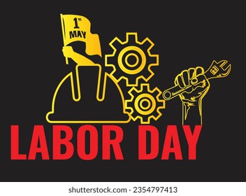 Happy Labor day banner, American patriotic background