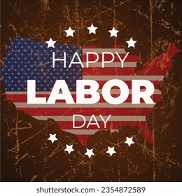 Happy Labor day banner, American patriotic background, Labor Day poster template. USA Labor Day celebration with American flag, Sale promotion advertising Poster or Banner for Labor Day. - Shutterstock ID 2354872589