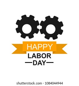 Happy Labor Day banner. Day calendar with date May 1st, 2018. Labor day concept. Design template. Vector illustration