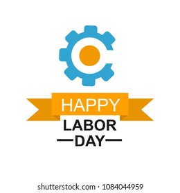 Happy Labor Day banner. Day calendar with date May 1st, 2018. Labor day concept. Design template. Vector illustration