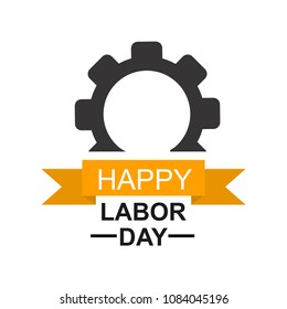 Happy Labor Day banner. Day calendar with date May 1st, 2018. Labor day concept. Design template. Vector illustration