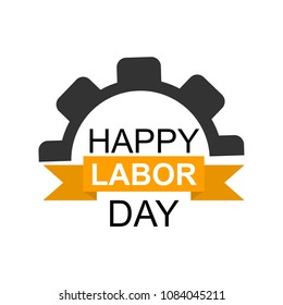 Happy Labor Day banner. Day calendar with date May 1st, 2018. Labor day concept. Design template. Vector illustration