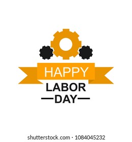 Happy Labor Day banner. Day calendar with date May 1st, 2018. Labor day concept. Design template. Vector illustration
