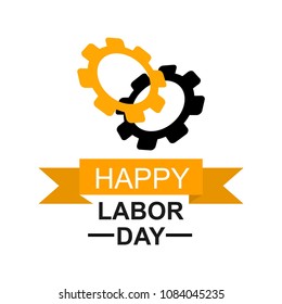 Happy Labor Day banner. Day calendar with date May 1st, 2018. Labor day concept. Design template. Vector illustration