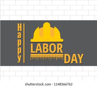 Happy Labor Day banner. Design template. Vector illustration