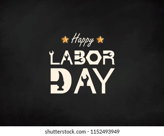 Happy Labor Day banner. Design template. Vector illustration