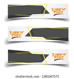 Happy Labor Day banner. Design template. Vector illustration 