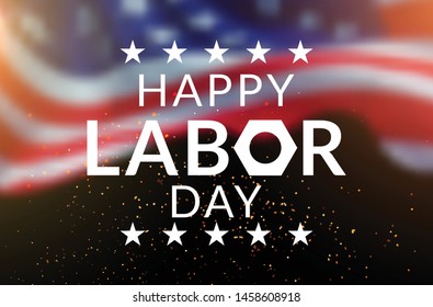 Happy Labor Day banner. Design template. Vector illustration - Shutterstock ID 1458608918