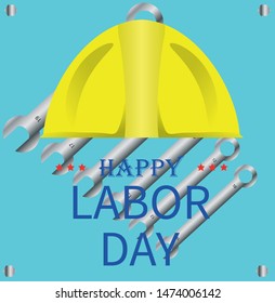 Happy Labor Day banner. Design template. Vector illustration