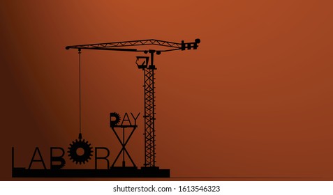 Happy Labor Day. Banner design template. Vector illustration.
