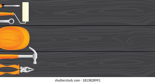 Happy Labor Day banner. Design template. Vector illustration