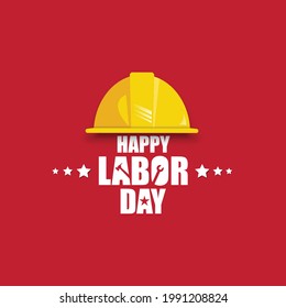 Happy Labor Day banner. Design template. Vector illustration