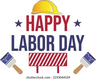 Happy Labor Day Banner Design Template Stock Vector (Royalty Free ...