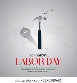 Happy Labor Day banner. Design template. Vector illustration