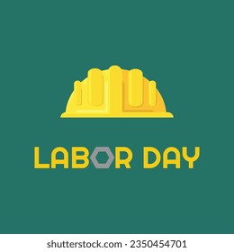 Happy Labor Day banner. Design template. Vector illustration. Simple flat design.
