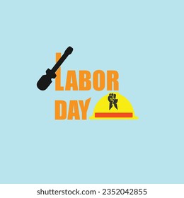 Happy Labor Day banner. Design template. Vector illustration
