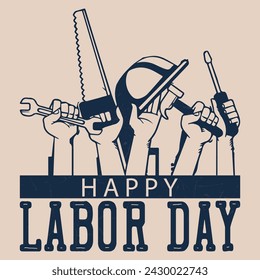 Happy Labor Day banner. Design template. Vector illustration