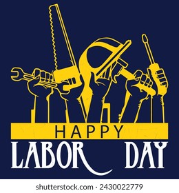 Happy Labor Day banner. Design template. Vector illustration