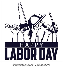 Happy Labor Day banner. Design template. Vector illustration