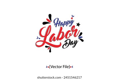 Happy Labor Day banner. Design template. Vector illustration