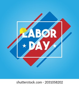 Happy Labor Day banner, poster. Design template. Vector illustration. Flat design vector illustration.