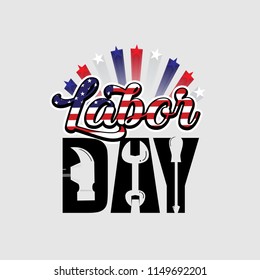 Happy Labor day banner and template design. Vector illustration.