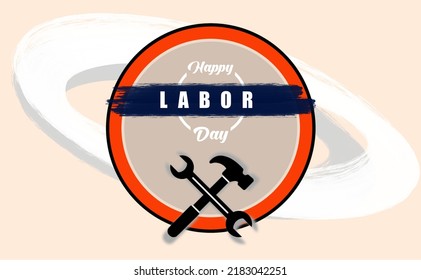 Happy Labor Day banner. Template Design. Vector illustration