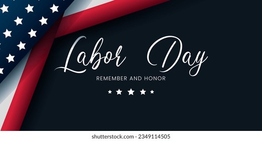 Happy Labor day banner, Labor Day (USA and Canada) patriotic background.