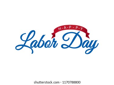 Happy Labor Day banner vector illustration on background