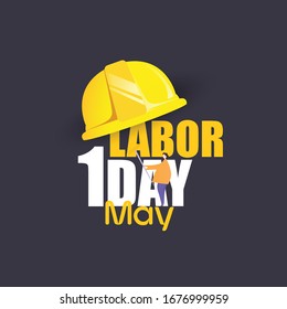 Happy Labor Day banner,1st May, Design template