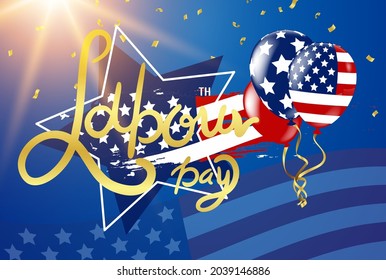 Happy Labor day banner,vector illustration  american patriotic background