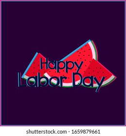 happy labor day, beautiful greeting card background or template banner with summer theme. vector design illustration