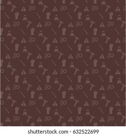 Happy Labor Day Brown Pattern background