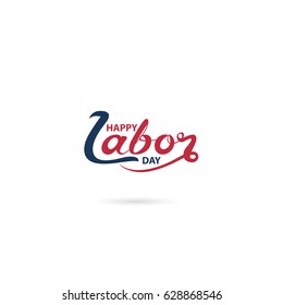 Happy Labor Day Calligraphy Background Design.Happy Labor Day Typographical Design Elements.Vector illustration