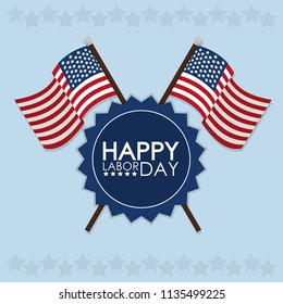 Happy labor day card