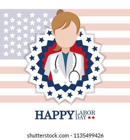 Happy labor day card