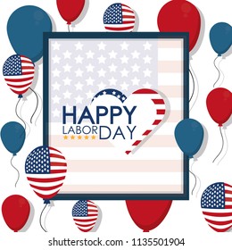 Happy labor day card