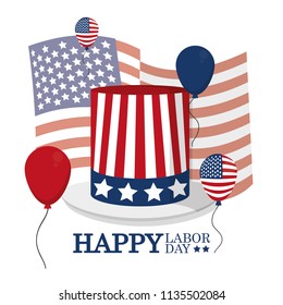 Happy labor day card