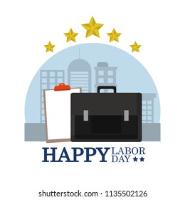Happy labor day card