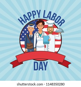 Happy labor day card