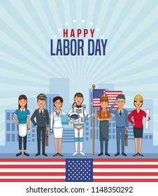 Happy labor day card