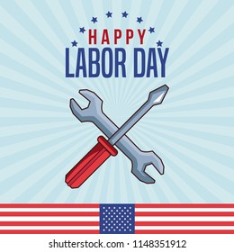 Happy labor day card