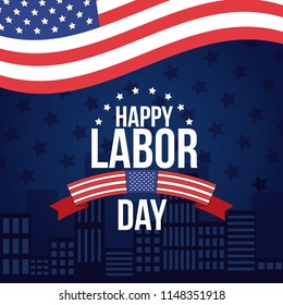 Happy labor day card