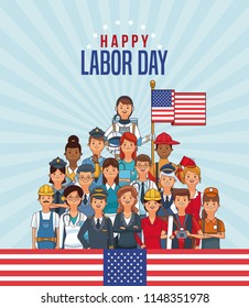 Happy labor day card