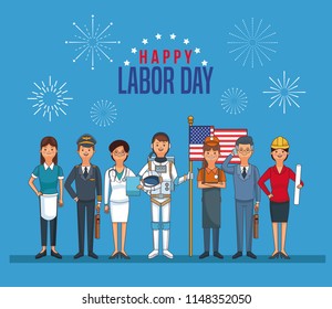 Happy labor day card