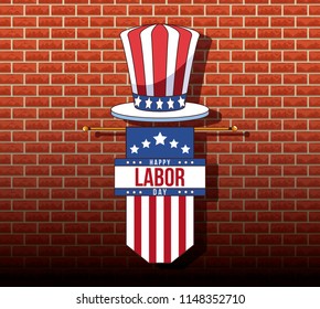 Happy labor day card